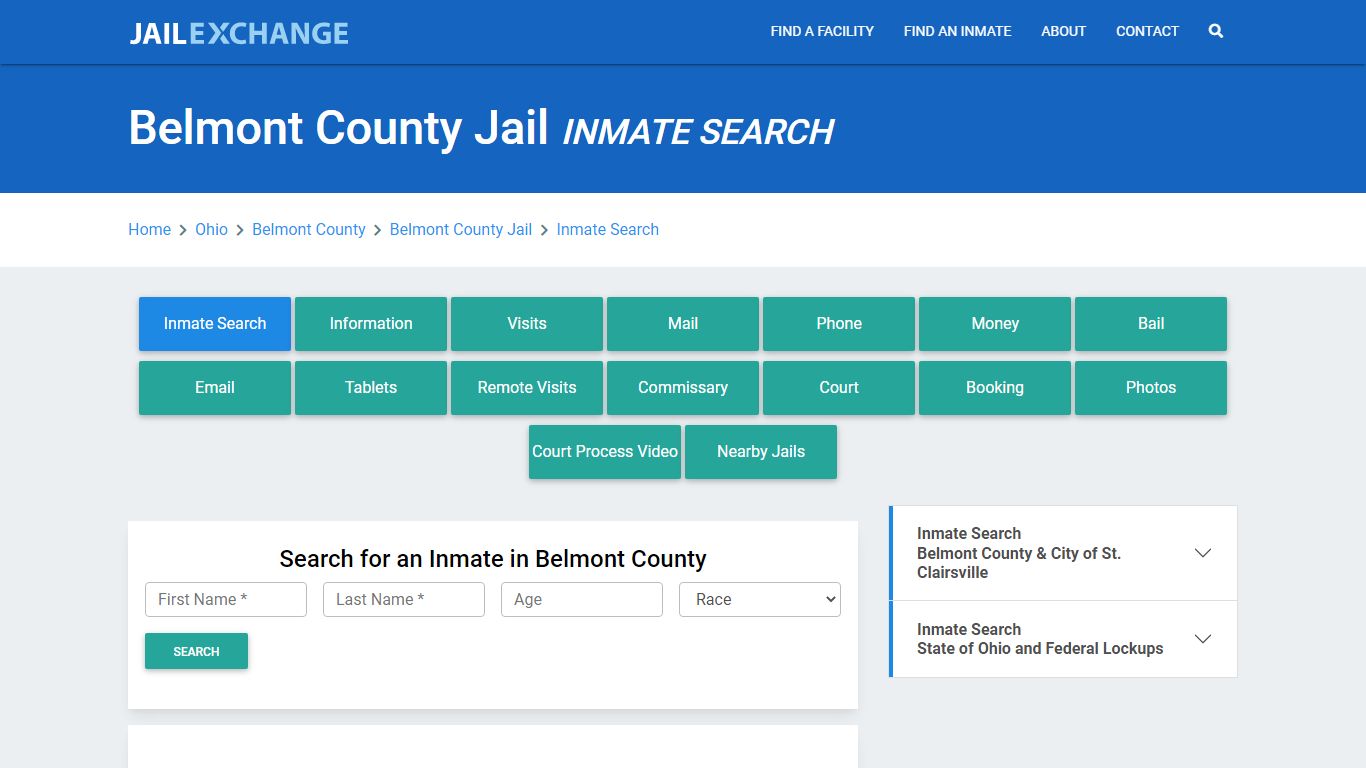 Belmont County Jail, OH Inmate Search: Roster & Mugshots